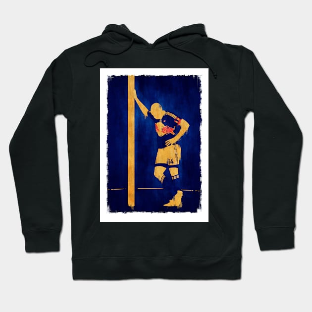 Thierry Henry - NYRB MLS Football Artwork Hoodie by barrymasterson